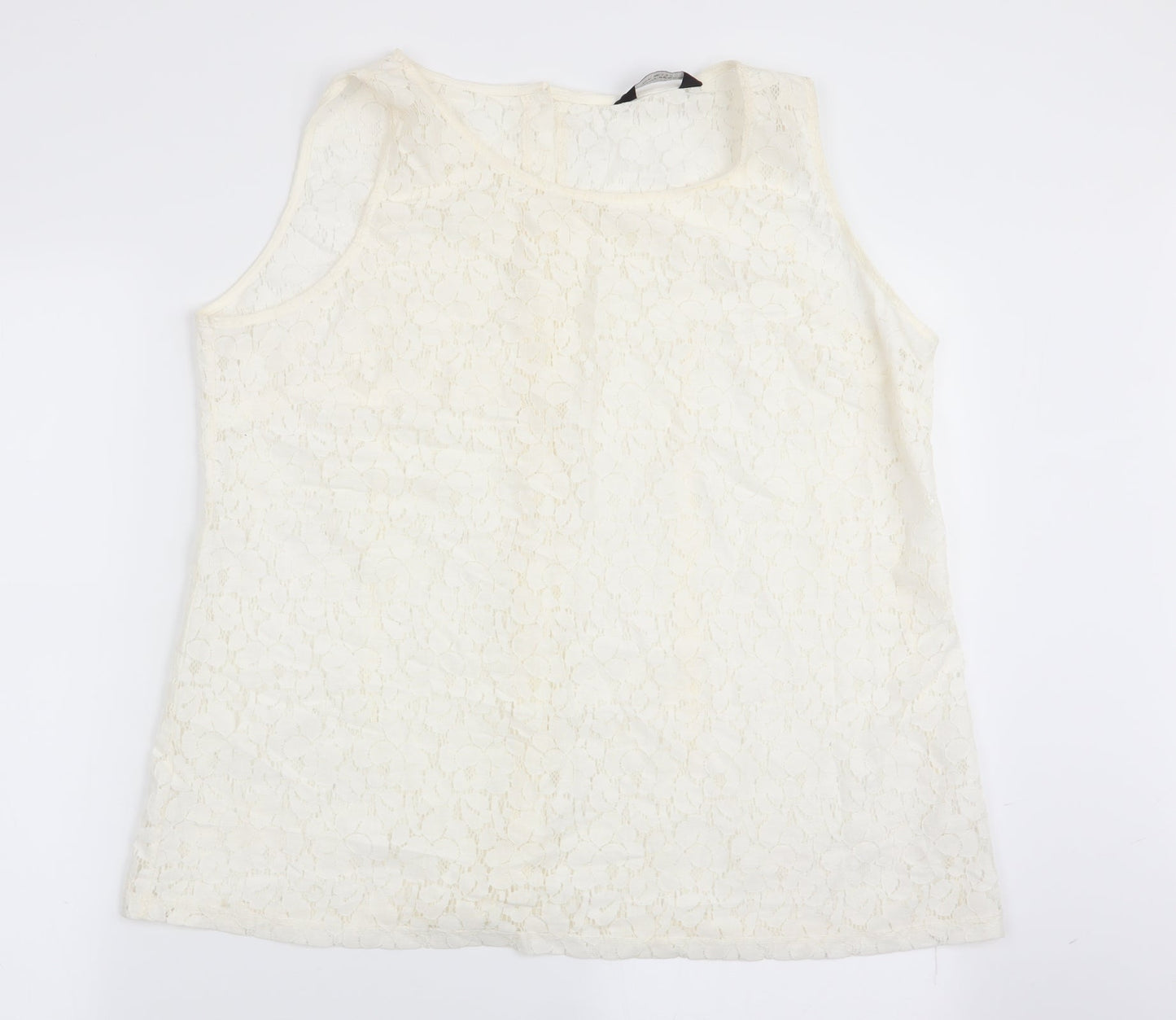 Womens UK Size 20 Dorothy Perkins White Basic Tank