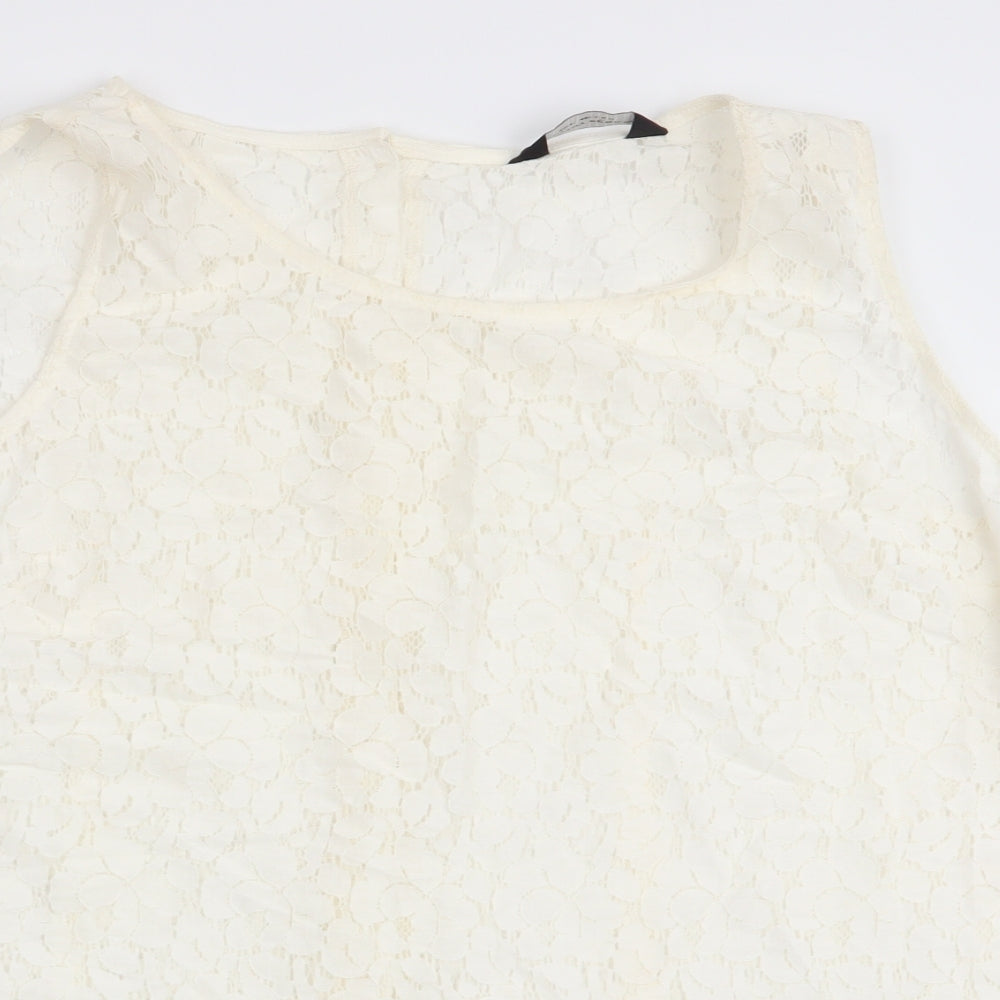 Womens UK Size 20 Dorothy Perkins White Basic Tank