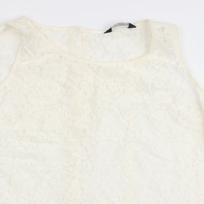 Womens UK Size 20 Dorothy Perkins White Basic Tank
