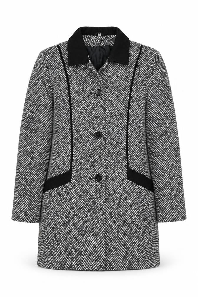 Womens UK Size 10 Preworn Multicoloured Overcoat
