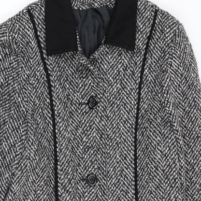 Womens UK Size 10 Preworn Multicoloured Overcoat