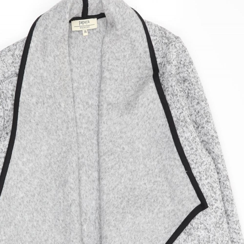 Papaya Womens Grey   Overcoat Coat Size 14