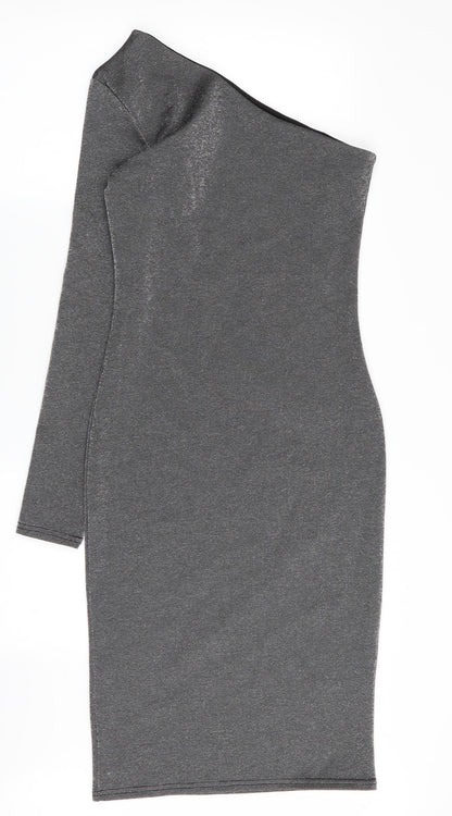 Warehouse Womens Grey   Fit & Flare  Size 8