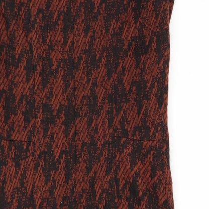 NEXT Womens Brown Geometric  Fit & Flare  Size 6