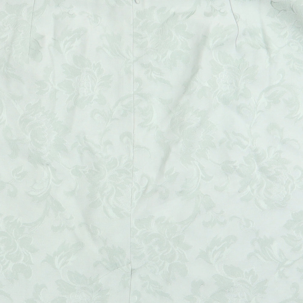 Dorothy Perkins Womens Green Floral  Flare Skirt Size 16