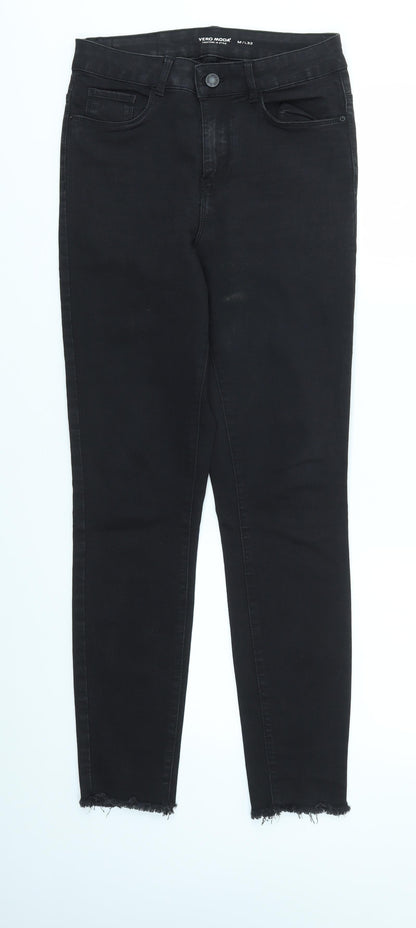 Womens UK Size M VERO MODA Regular Fit Skinny Black Jeans