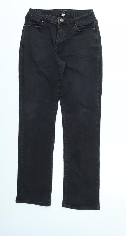 MANOR  Womens Black   Straight Jeans Size 10 L29 in