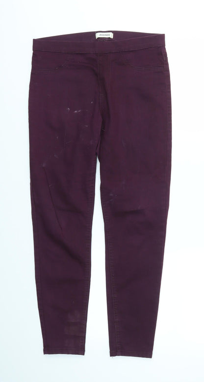 Womens UK Size 10 M&S Regular Fit  Purple Trousers