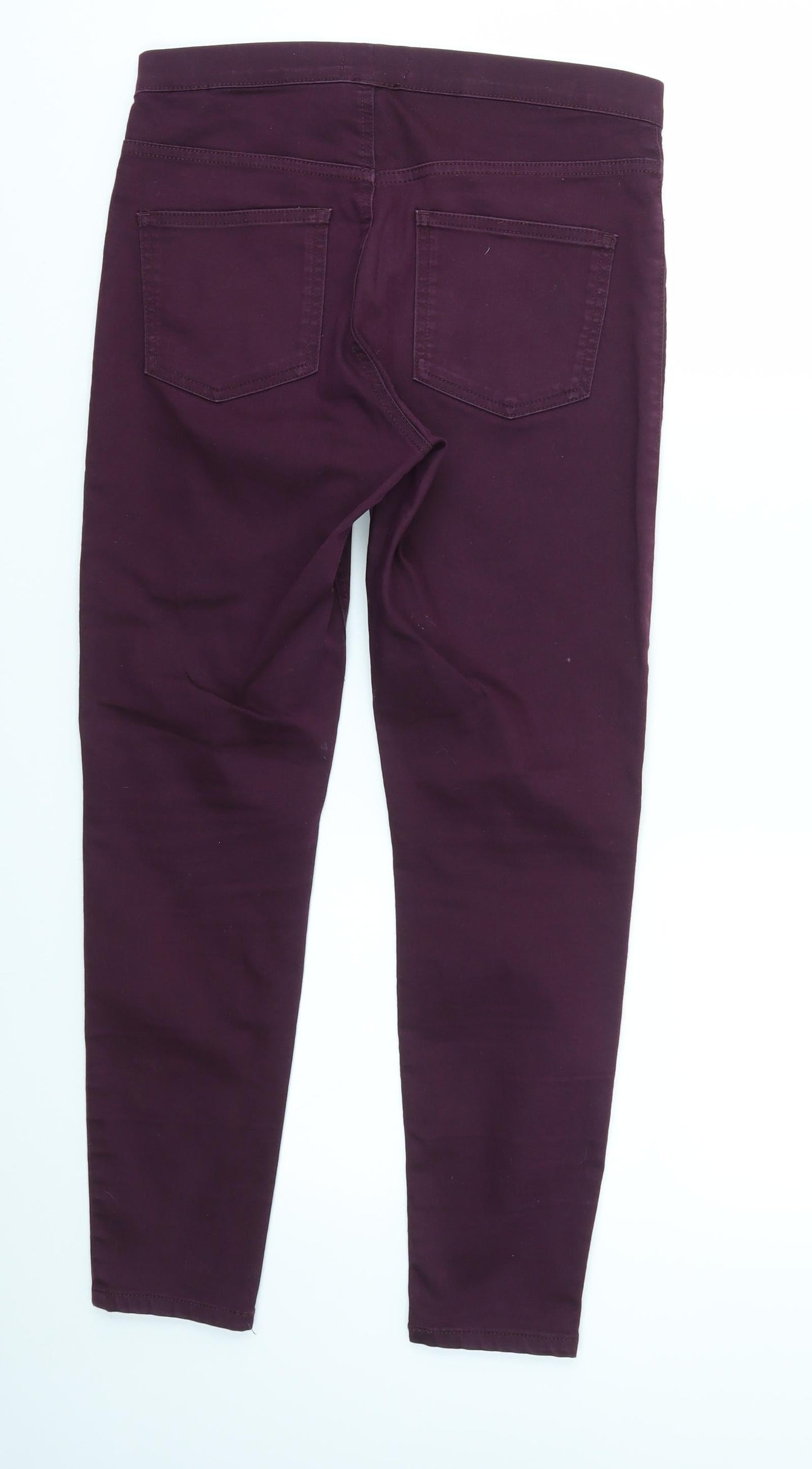 Womens UK Size 10 M&S Regular Fit  Purple Trousers