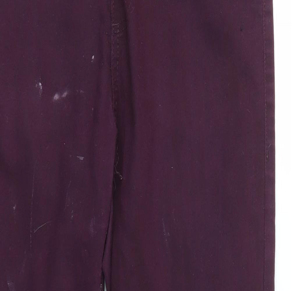 Womens UK Size 10 M&S Regular Fit  Purple Trousers