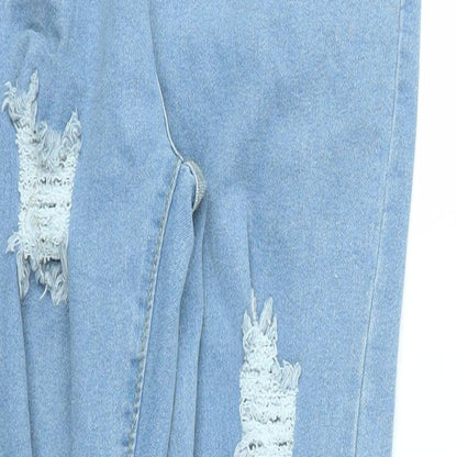 Boohoo Womens Blue   Skinny Jeans Size 10 L26 in