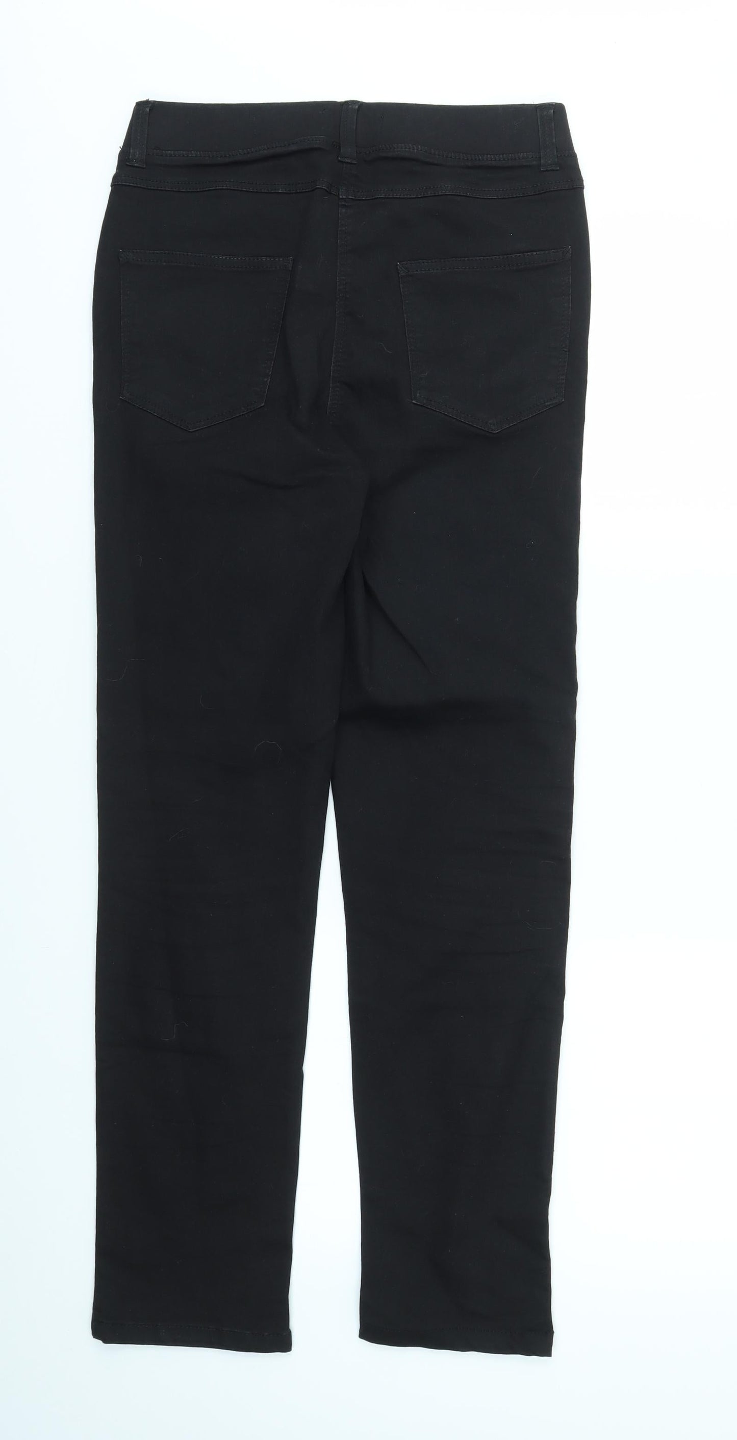 Womens UK Size 10 Preworn Regular Fit Skinny Black Jeans