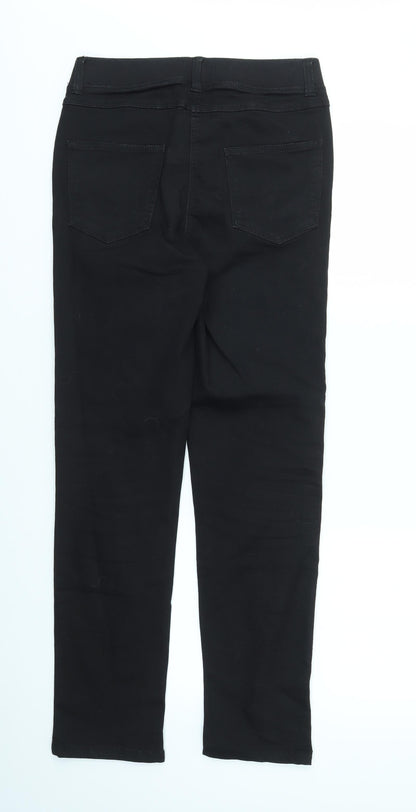Womens UK Size 10 Preworn Regular Fit Skinny Black Jeans