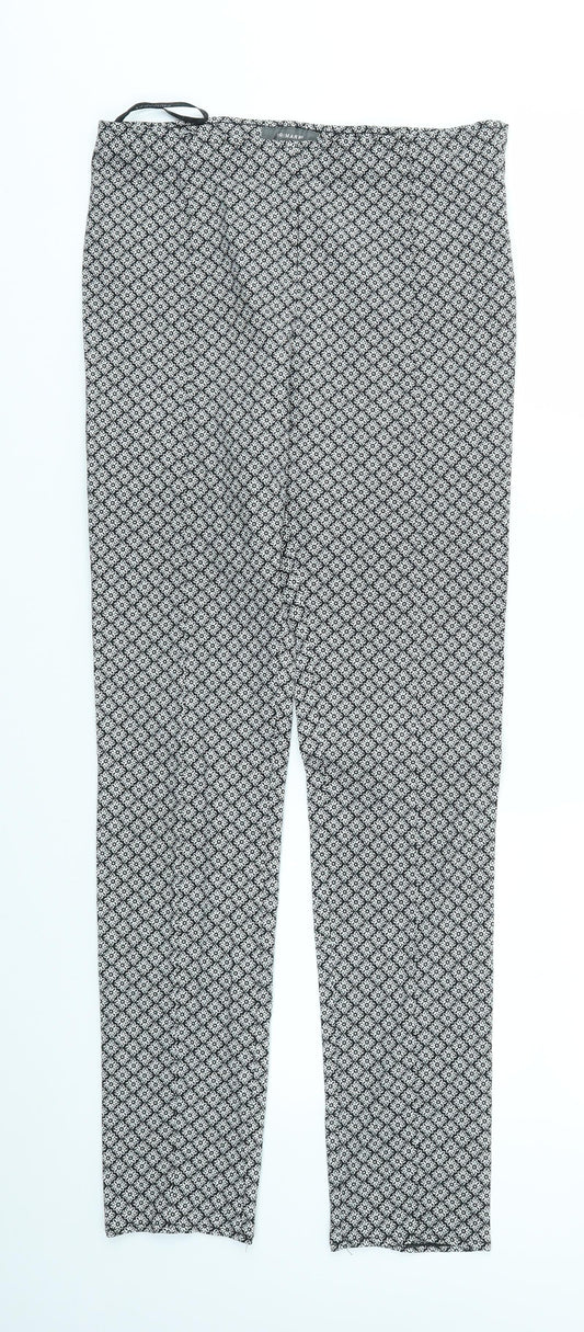 Primark Womens Multicoloured Geometric  Trousers  Size 10 L30 in - stretch waistband