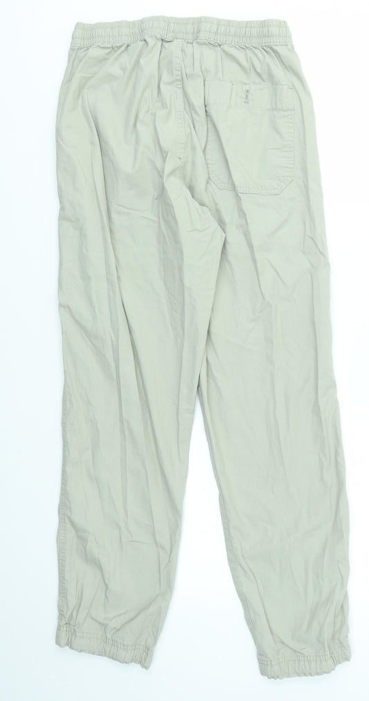M&S Womens Grey   Paperbag Shorts Size 30 - stretch waistband