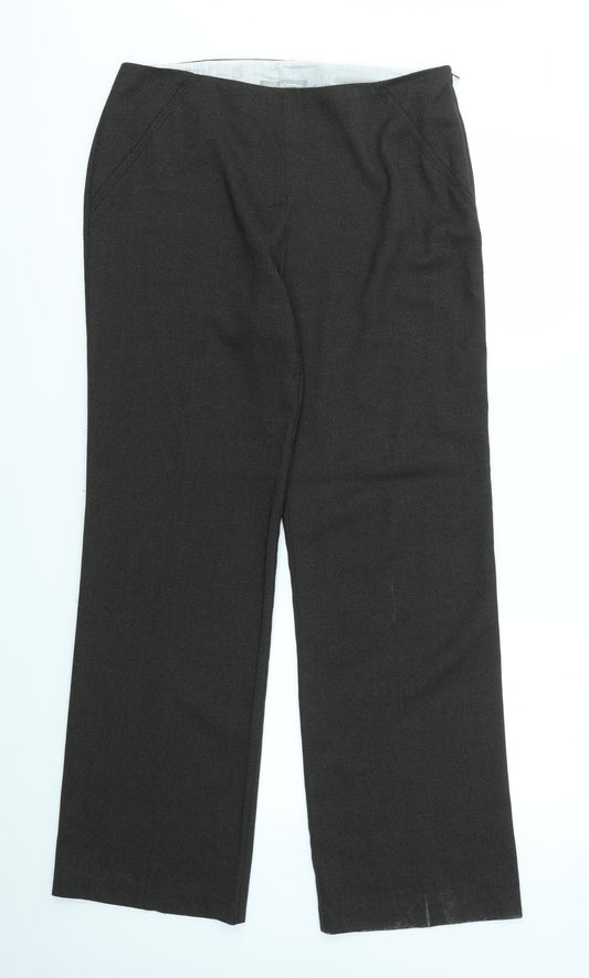 Womens UK Size 14 M&S Regular Fit  Brown Trousers