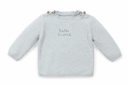 Marks & Spencer Girls Grey   Pullover Jumper Size 6-9 Months