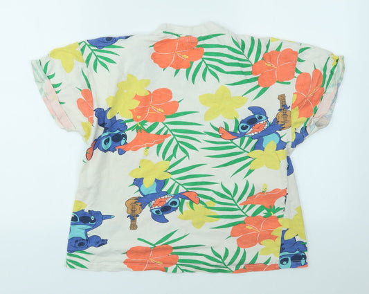 Primark Womens Multicoloured Animal Print  Basic T-Shirt Size XS