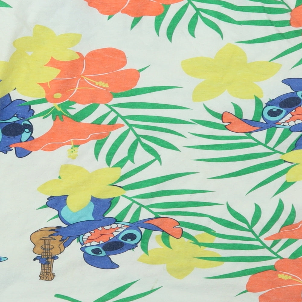 Primark Womens Multicoloured Animal Print  Basic T-Shirt Size XS