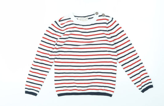 H&M Boys Multicoloured Striped  Pullover Jumper Size M
