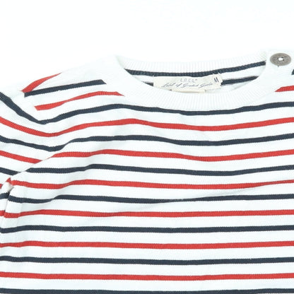 H&M Boys Multicoloured Striped  Pullover Jumper Size M