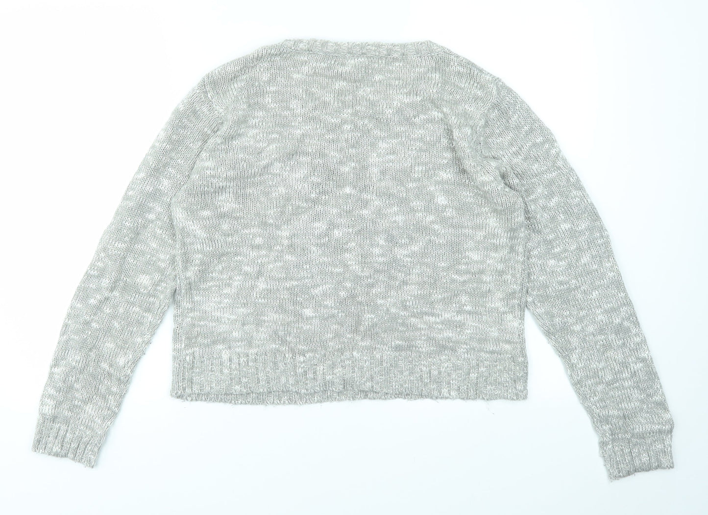 Womens UK Size M Peacocks Grey Pullover Jumper