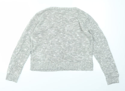 Womens UK Size M Peacocks Grey Pullover Jumper