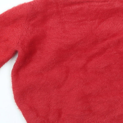 TU Girls Red   Pullover Jumper Size 2-3 Years
