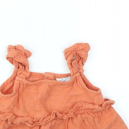 Primark Girls Orange   Basic Blouse Size 2-3 Years