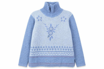 ANN MCARTNEY Womens Blue   Pullover Jumper Size XL