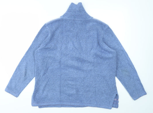 ANN MCARTNEY Womens Blue   Pullover Jumper Size XL