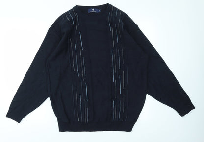 CARSON  Mens Blue   Pullover Sweatshirt Size L