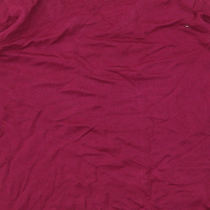 EWM Womens Purple Geometric  Pullover Jumper Size M