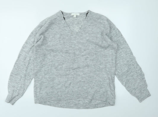 Womens UK Size S H&M Grey Pullover Jumper
