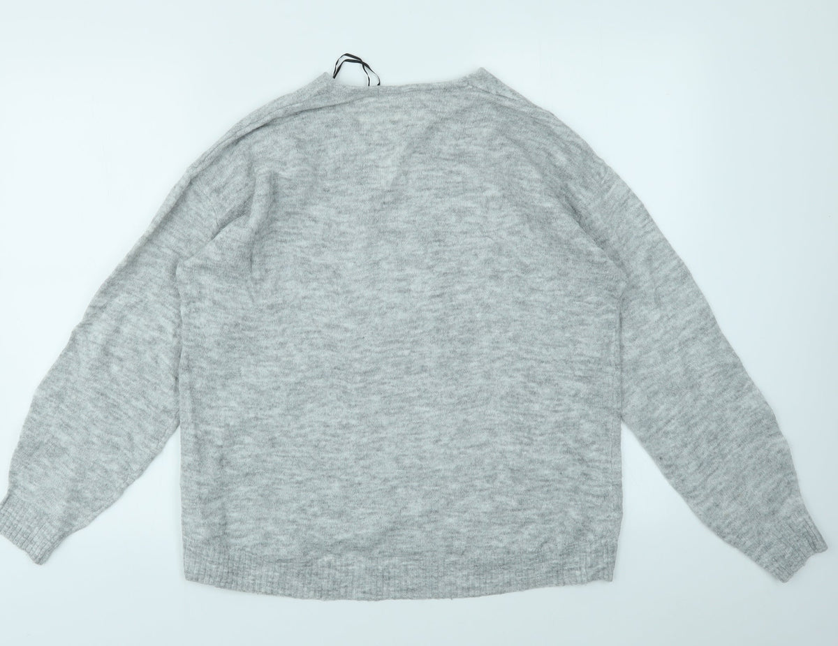 Womens UK Size S H&M Grey Pullover Jumper