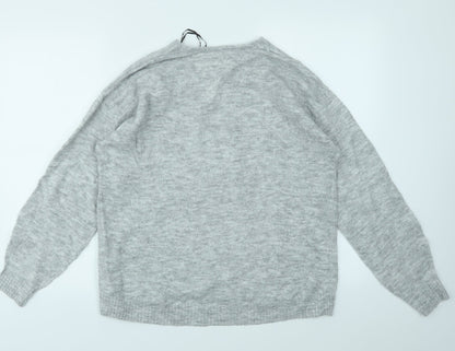 Womens UK Size S H&M Grey Pullover Jumper