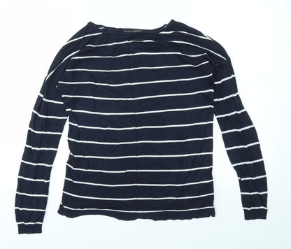 Primark Womens Multicoloured Striped  Pullover Jumper Size 10