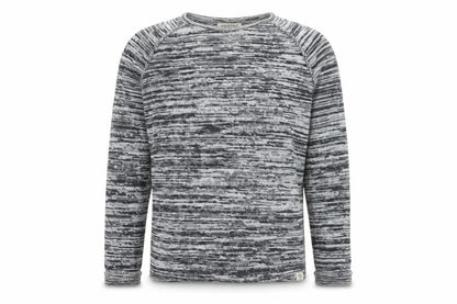 Front view of Orignals men’s blue pullover sweatshirt, size M