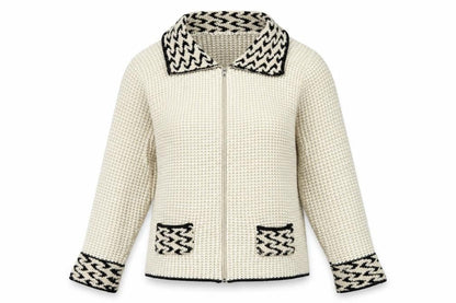 Finest Womens Ivory   Full Zip Jumper Size S