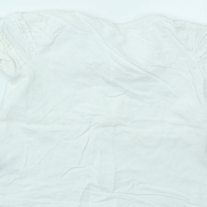George Girls Silver   Basic T-Shirt Size 12-18 Months