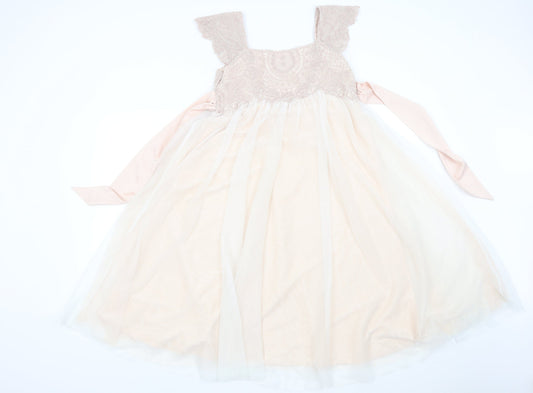 Monsoon Womens Pink   Fit & Flare  Size 10