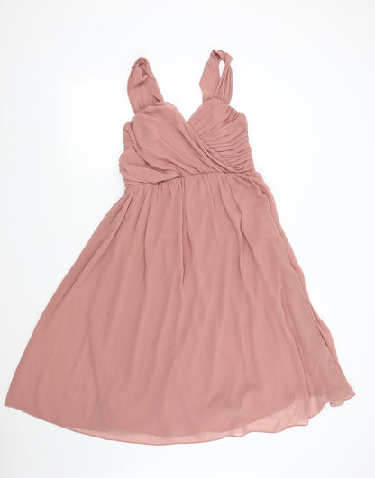 ASOS Womens Pink   Fit & Flare  Size 10