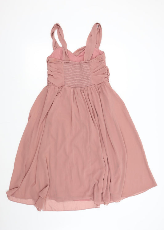 ASOS Womens Pink   Fit & Flare  Size 10