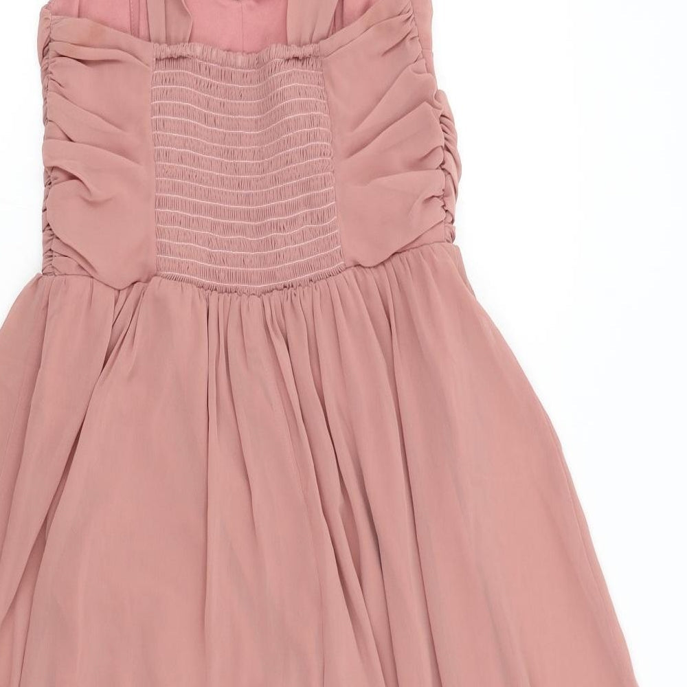 ASOS Womens Pink   Fit & Flare  Size 10