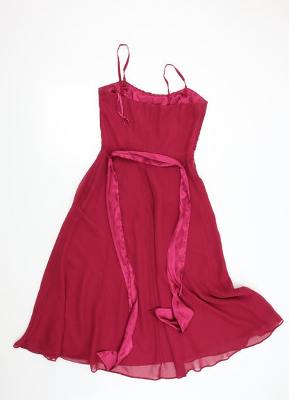 Definitions Womens Pink   Fit & Flare  Size 10