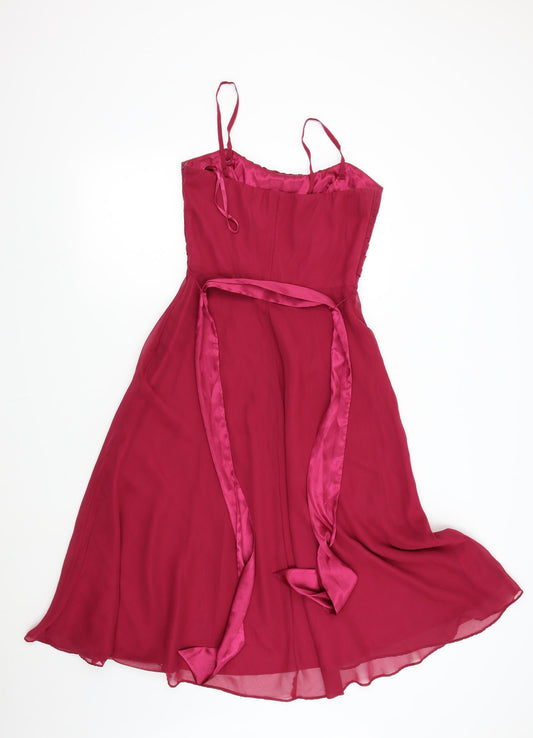 Definitions Womens Pink   Fit & Flare  Size 10