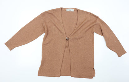 Ash Womens Orange  Knit Cardigan Jumper Size L
