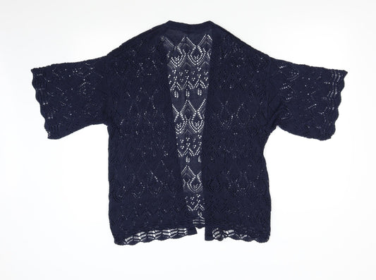 Womens UK Size S Dorothy Perkins Blue Cardigan Jumper