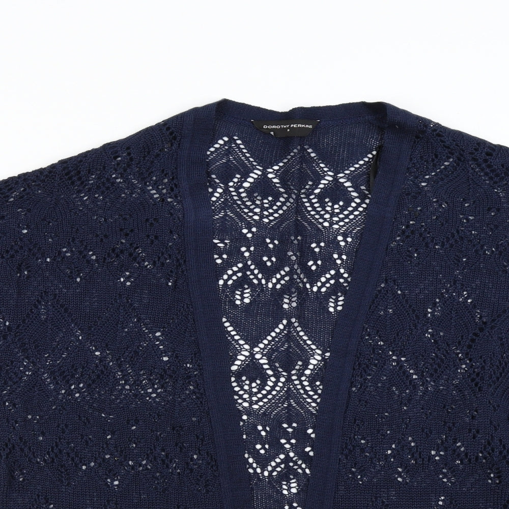 Womens UK Size S Dorothy Perkins Blue Cardigan Jumper