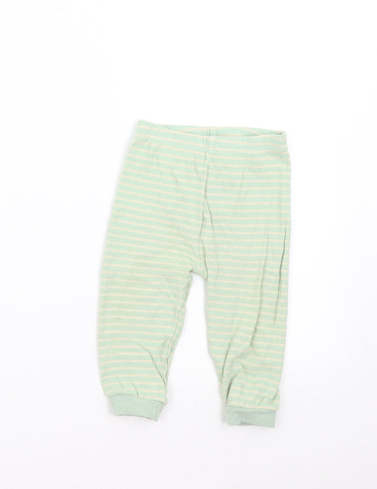 George Baby Green Striped  Track Pants Trousers Size 12-18 Months